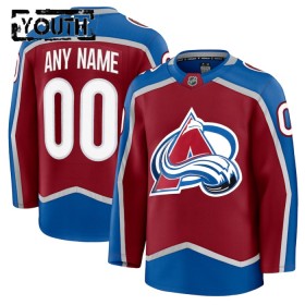Colorado Avalanche Dresy Personalizované Fanatics Premium 2024-25 Červené Domácí - Dětské
